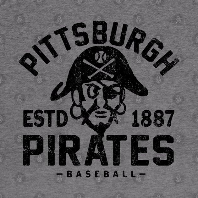 Pittsburgh Pirates Retro 2 by Buck Tee Originals by Buck Tee